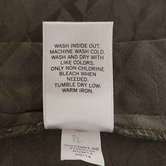 Banana Republic Factory Womens Martin Fit Pants Olive Green Cropped Size 10 - Picture 7 of 9